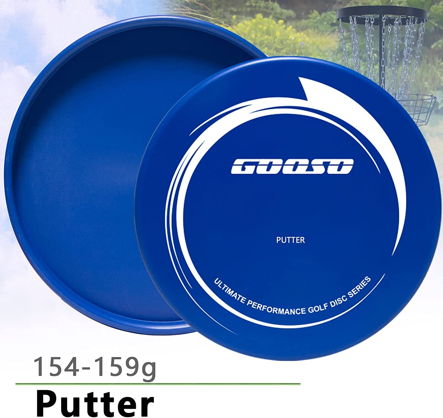 Disc Golf Set - Driver, Mid-Range and Putter Discs with Disc Golf Bag for Outdoor and Backyard, Comfortable Plastic, 6 Pack
