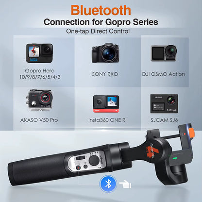 Official Isteady Pro 4 Gimbal for Gopro 12/11/10/9/8/7/6 DJI OSMO Insta360 One R Action Camera 3-Axis Handheld Stabilizer
