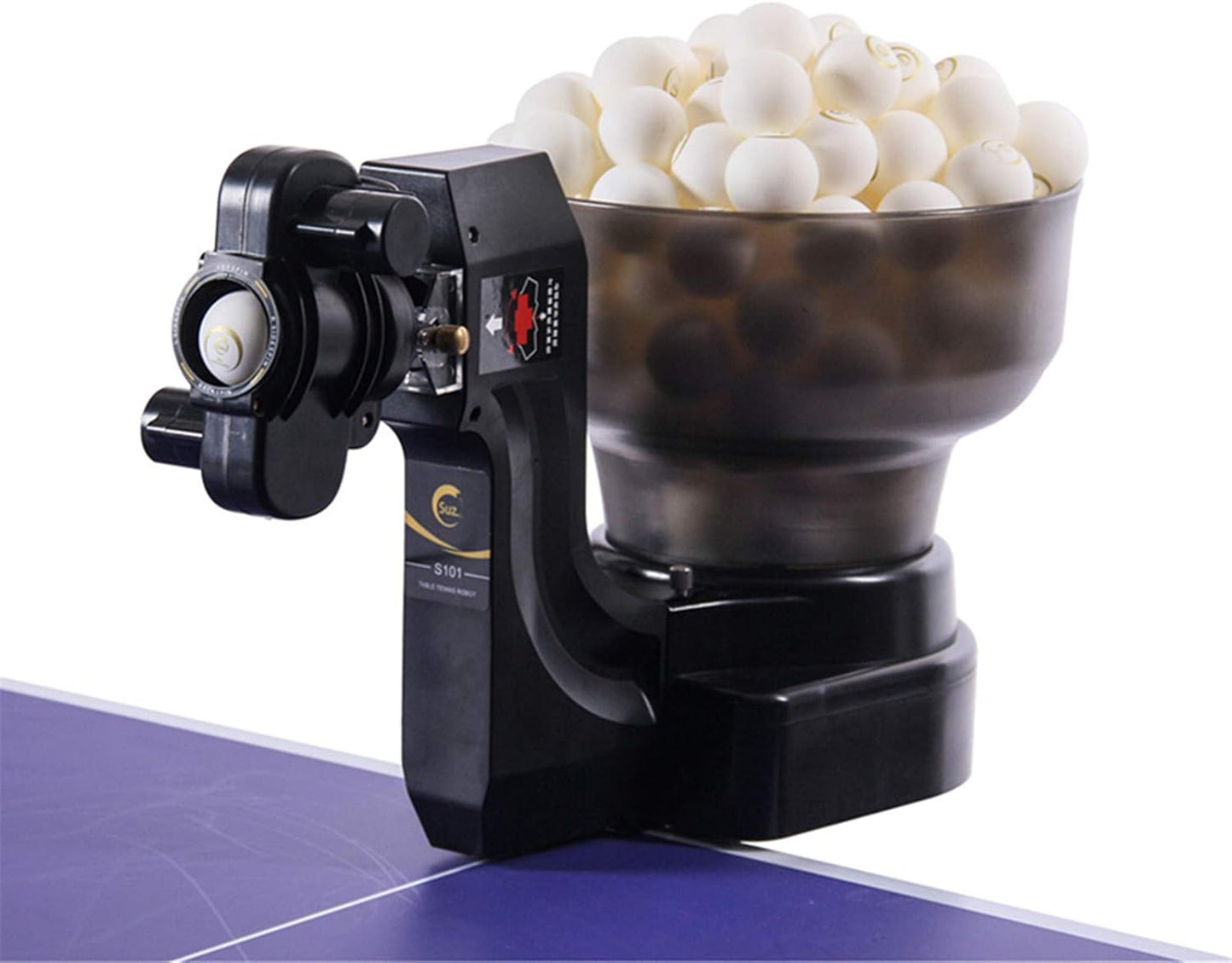 Table Tennis Robot Ping Pong Ball Machine S101 Automatic Table Tennis Machine for Training with 40Mm+ Table Tennis Balls by
