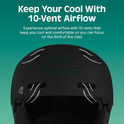 Comstock Ski Helmet - Snowboard Helmet for Adults & Youth - Adjustable Fit Snow Helmet with Protective Shell and Breathable Vents for Men, Women, Boys & Girls