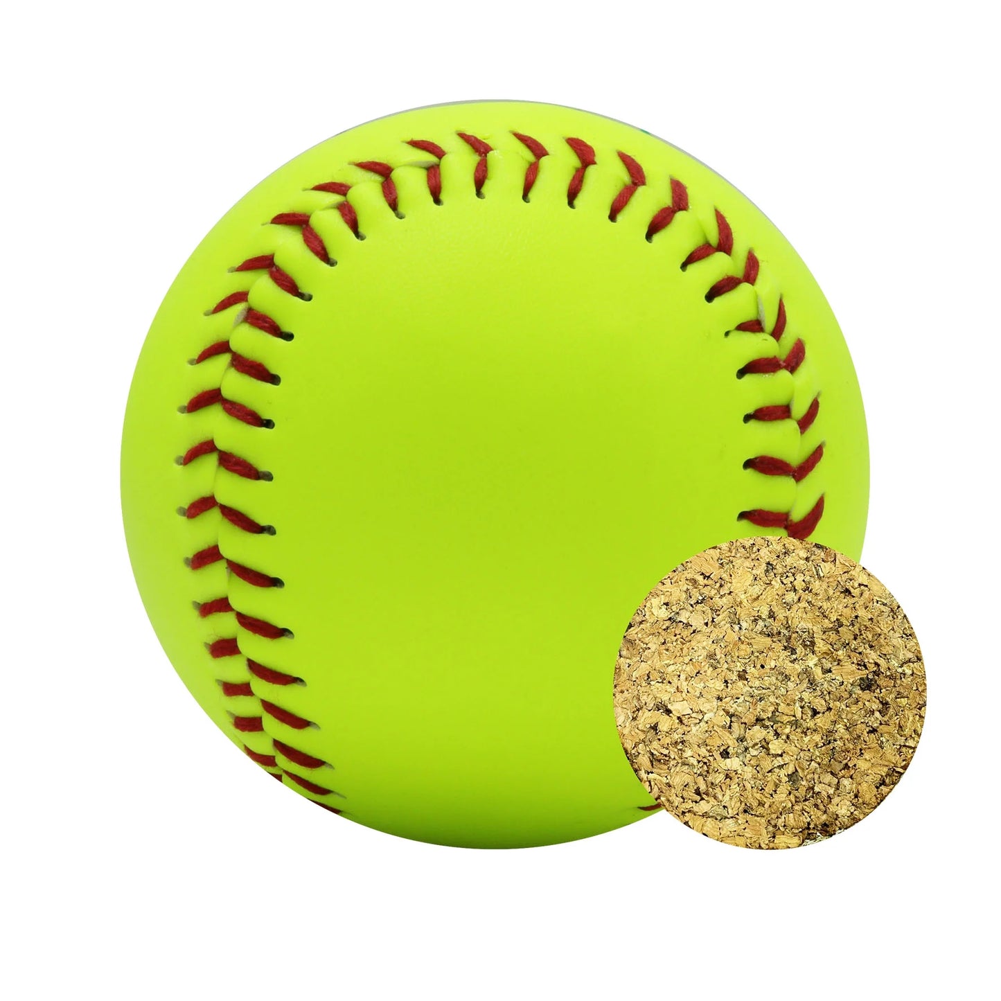 Set of 12 Softballs in Bucket, 12 Inch, Yellow
