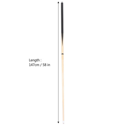 1-Piece Pool Cue Stick with 13Mm Tip 58" Professional Billiard Pool Cue Stick