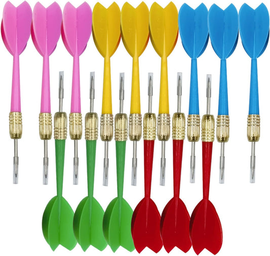 15Pcs Tip Dart Colorful Dart Soft Tip Darts, Bar Dart, Plastic Tip Darts Set Steel Tip Darts Darts Metal Tip Set, Metal Darts for Dartboard