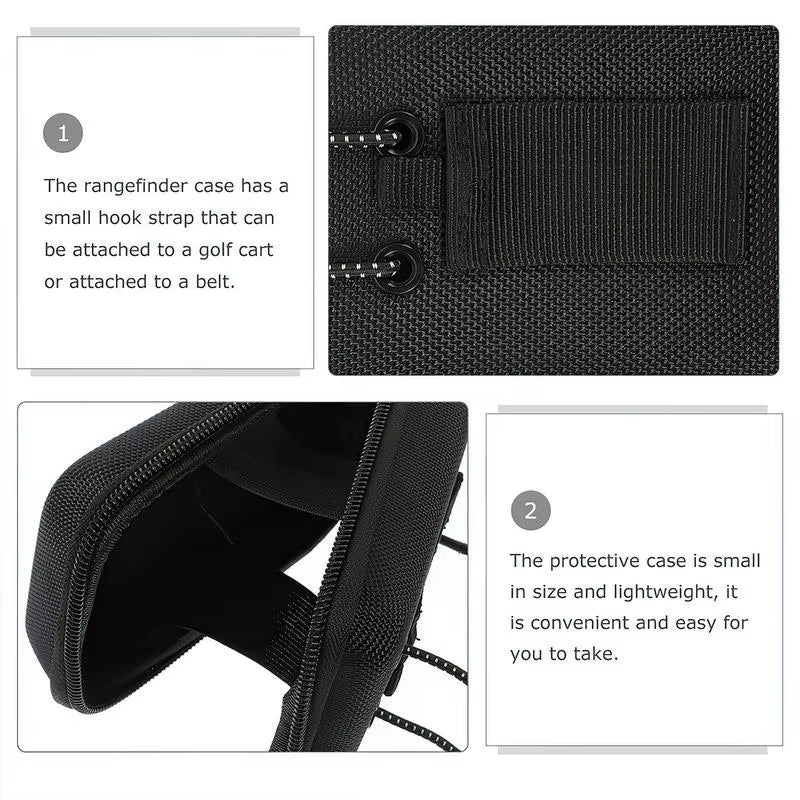 Golf Rangefinder Case EVA Distance Meter Carrying Storage Bag Golf Range Finder Protection Cover with Zipper for Golf Accessory