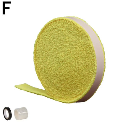 1 Reel 5M Towel Glue Grip Badminton Tennis Racket Overgrips Tape Racket Grip Grip Non-Slip Tape Band Sweat Badminton N6B9